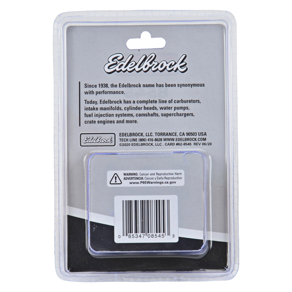 Edelbrock Exhaust Header Bolts #8545, 3/8"-16 X 3/4", Black Oxide (Set Of 12)