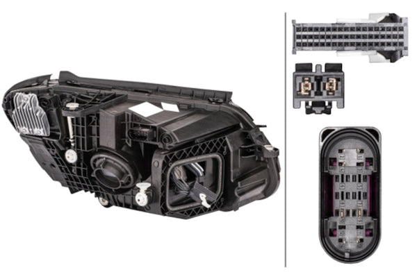 Hella Headlight Assembly — 2019-2020 Mercedes-Benz C300 (HEL013063551)