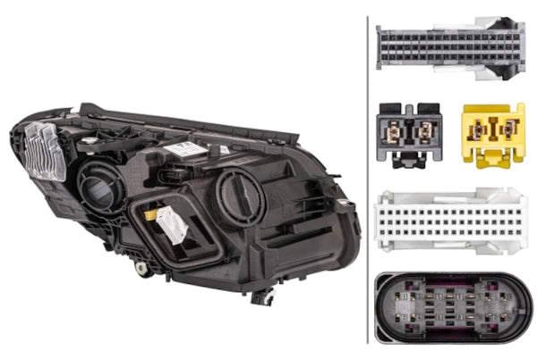 Hella Headlight Assembly — 2019 Mercedes-Benz C300 (HEL013063651)