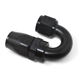 8AN ProClassic Swivel 180 Degree Tight Radius Hose End With Black Finish