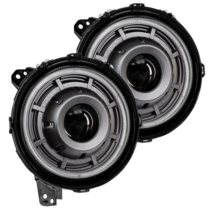 Oracle Phares à projecteur bi-DEL Oculus Jeep Wrangler JL - graphite métallisé - 5500K