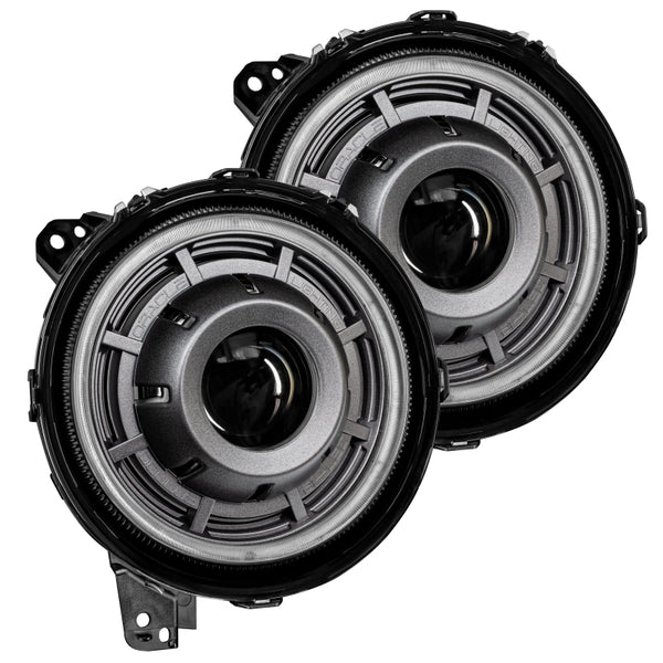 Oracle Jeep Wrangler JL Oculus Bi-LED Projector Headlights- Graphite Metallic - 5500K