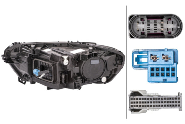 Hella Headlight Assembly — 2020-2021 Mercedes-Benz CLA250 (HEL015086561)