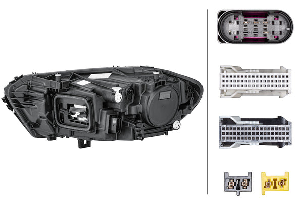 Hella Headlight Assembly — 2019-2020 Mercedes-Benz A220 (HEL015091961)
