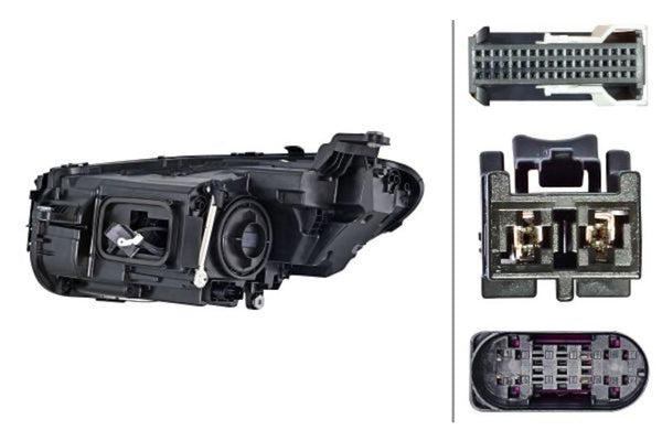 Hella Headlight Assembly — 2020-2021 Mercedes-Benz CLS450 (HEL015619661)