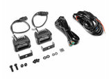 Go Rhino Xplor Bright Series Rectangle LED Flood Light Kit (Surface/Thread Std Mnt) 3x2 - Blk (Pair) (751003023FBS)