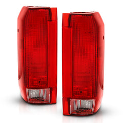 ANZO Feu arrière à lentille rouge/transparente 1992-1996 Ford Bronco (remplacement d'origine)