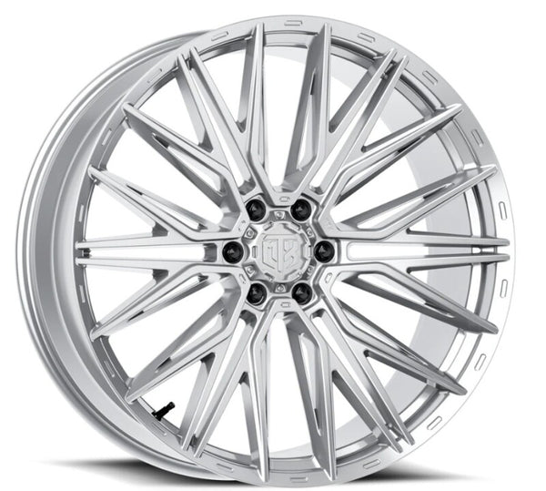 MTX Roue Gangstar 20x9 po / 6x139.7 / déport 18mm / alésage 106.1mm - argent usiné