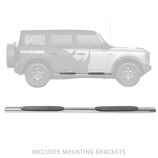 Go Rhino 2018+ Wrangler JLU Sidesteps 1000 Series Cab Length Ab2 (10473PS)