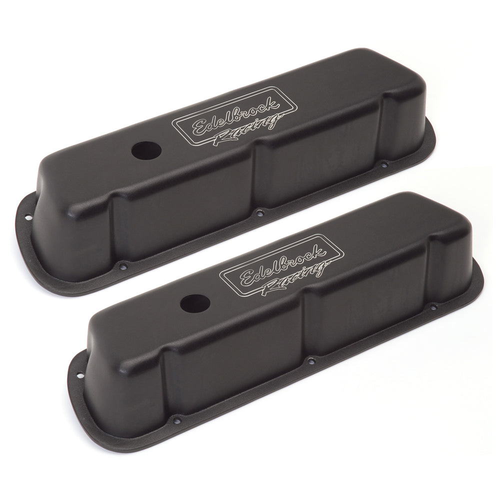 Edelbrock Victor Series Valve Covers for Ford 289/302/351W (except Boss) — Textured Black (41253)