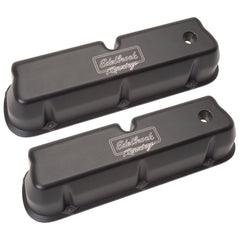 Edelbrock Victor Series Valve Covers for Ford 289/302/351W (except Boss) — Textured Black (41263)