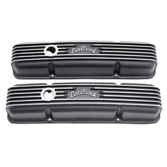 Edelbrock Classic Series Valve Cover for Chevy 262-400 V8 1959-86 — Black (41433)
