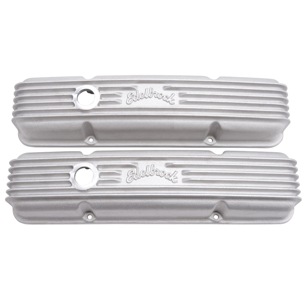 Edelbrock Classic Series Valve Cover for Chevy 262-400 V8 1959-86 — Satin (41439)