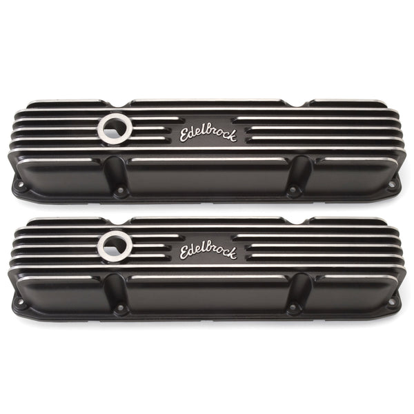 Edelbrock Couvre-culbuteurs série Classic pour Chrysler Big-Block 383/440 — noir