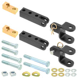 RockJock Ensemble de fixation de barre de remorquage avant boulonné TL/LJ avec quincaillerie de montage - compatible avec les pare-chocs d'origine et la plupart des pare-chocs