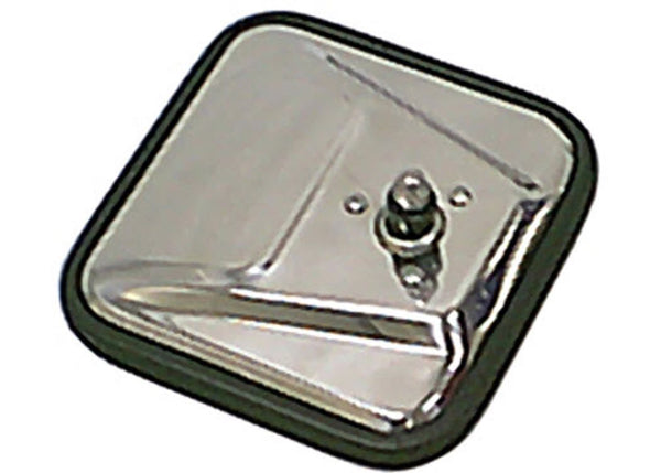 Rugged Ridge Square Mirror HEADSTAINLESS5886 CJ WITH Convex Mirror Glass FOR Passenger SID