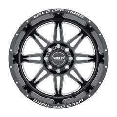 Weld Cheyenne W132 Series Wheel 20x10 / 8x170 BP / -18 Offset / 4.75 BS / 125.1 Bore - Gloss Black MIL