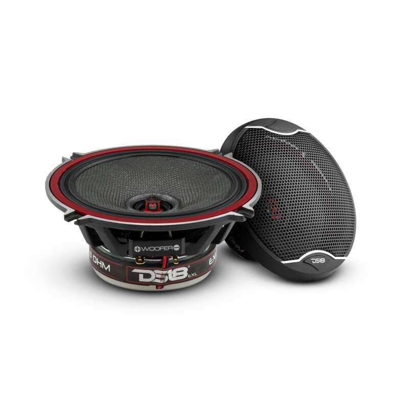 DS18 Haut-parleurs coaxiaux 2 voies et système de composantes avec cône en fibre de verre 5.25 po 80 watts RMS 3 ohms