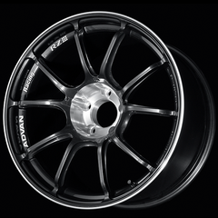 Advan Roue RZIII 18x9.5 / +35 déport / 5x114.3 BC / 73mm alésage / gris métal noir et coupe diamant