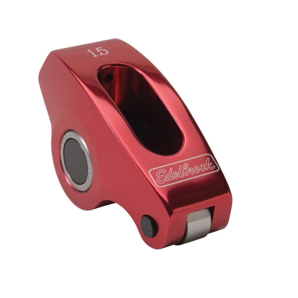 Edelbrock Red Roller Rockers for Small-Block Chevy 3/8 stud 1.5:1 (Qty 1)