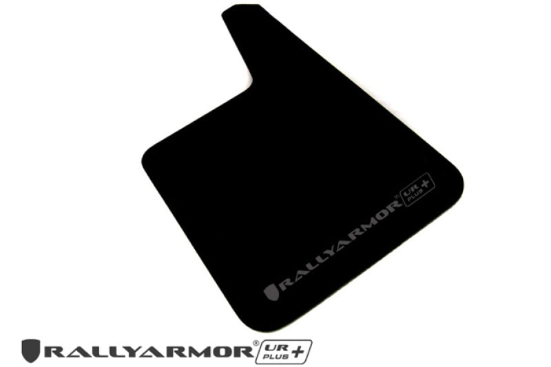 Rally Armor Garde-boue UR Plus UR à ajustement universel (sans quincaillerie) - noir avec logo gris