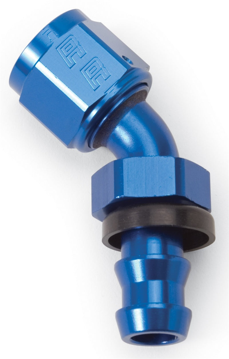 Russell Performance Embout de tuyau -8 AN Twist-Lok 45 degrés (bleu)