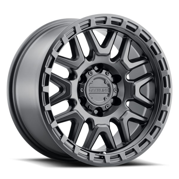 Raceline 953B Krank 18x9in / 6X135 BP / 18mm Offset / 87.1mm Bore - Satin Black