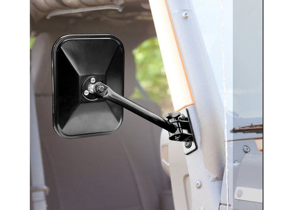 Rugged Ridge (Single)9716 Wrangler TJ JK Quick Release Side Mirrorblackrectangular