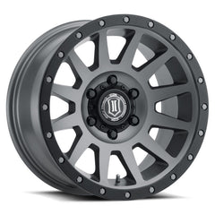 ICON Roue Compression 18x9 6x5.5 déport 0mm 5 po BS - titane