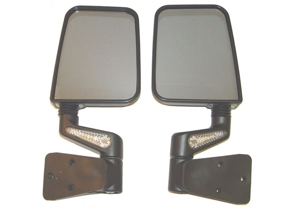 Rugged Ridge Mirror Heated WITH Ledblack 8702 YJ & TJ