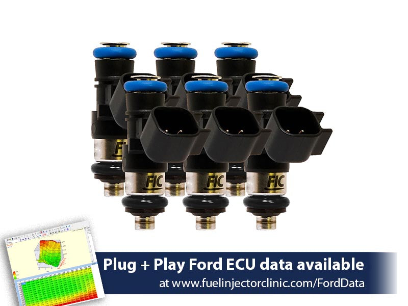 Fuel Injector Clinic Fuel Injector Set — 2011-2017 Ford Mustang (52 Lbs/hr At 43.5 PSI Fuel Pressure)