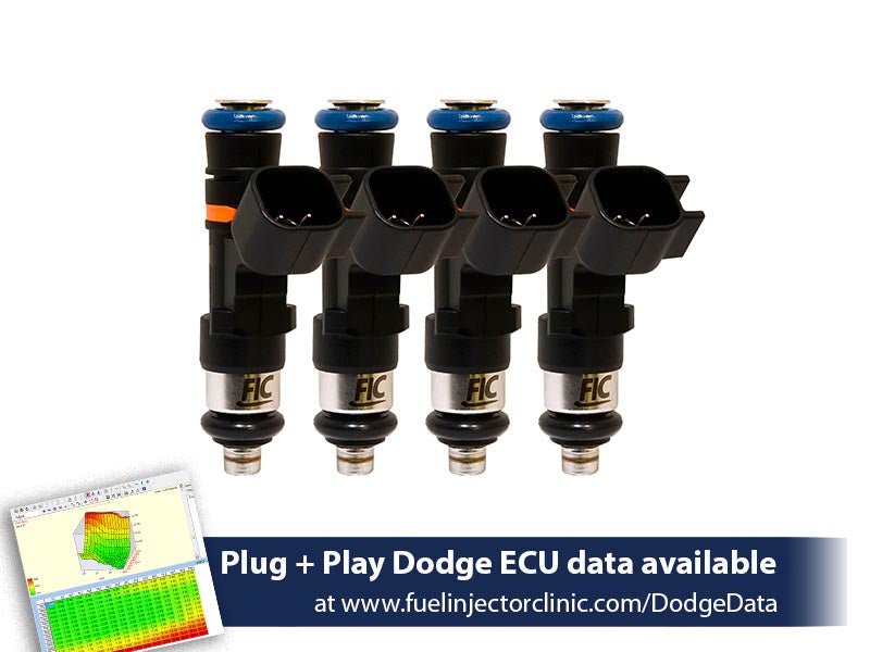 Jeu d'injecteurs de carburant 525cc FIC Dodge SRT-4 Fuel Injector Clinic (haute impédance)