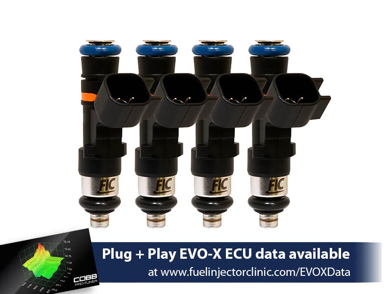 Kit d'injecteurs 775cc FIC Fuel Injector Clinic pour Mitsubishi Evo X (High-Z)