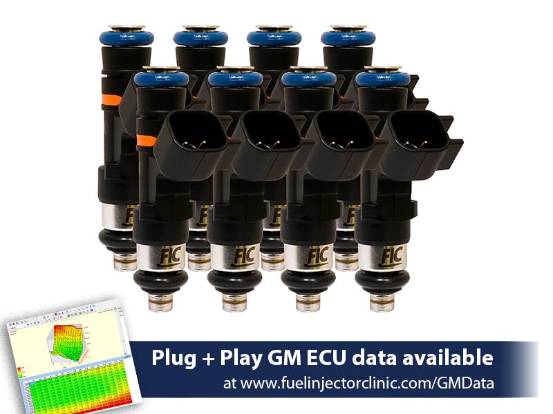 Fuel Injector Clinic Fuel Injector Set (50 Lbs/hr At OE 58 PSI Fuel Pressure, High-Z) (IS304-0445H)