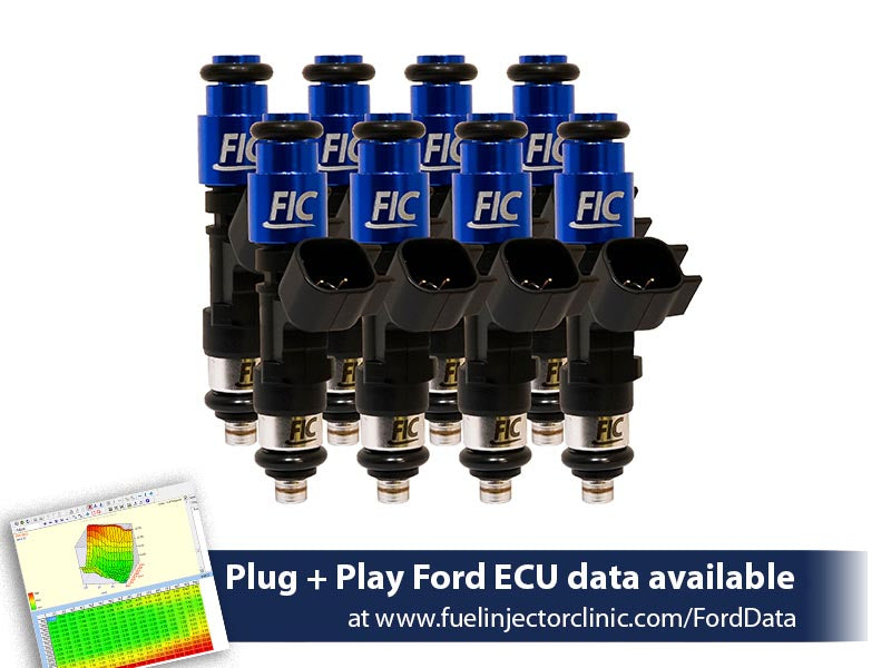 Fuel Injector Clinic Fuel Injector Set (62lbs/hr At 43.5 PSI Fuel Pressure, High-Z)