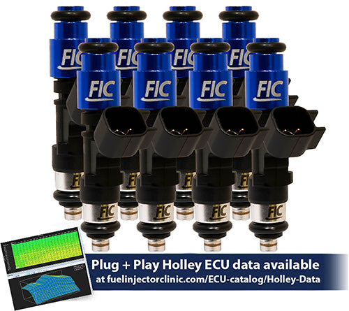 Fuel Injector Clinic Fuel Injector Set (50 Lbs/hr At OE 58 PSI Fuel Pressure, High-Z) (ISH02-0445H)