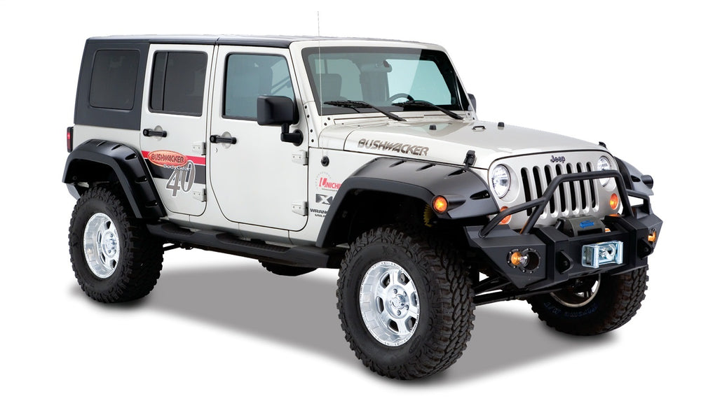 Bushwacker Fender Flare Max Pocket Style 2pc Rear - Black (BW10044-02)