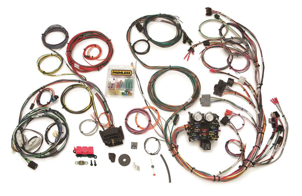 Painless Performance 23 Circuit Direct Fit Jeep YJ Harness, 12 Fuses — 1987-1991 Jeep YJ, Carbureted or Stand-Alone EFI (Not for Factory EFI) (10111)