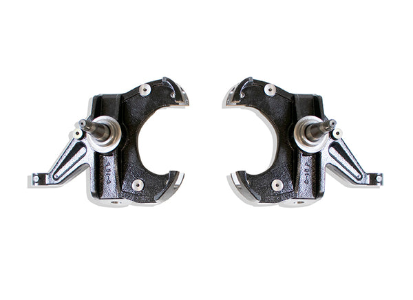 Maxtrac Suspension 1975-1987 C10 Front Steel 2.5" Lowering Spindles (1" Rotors)
