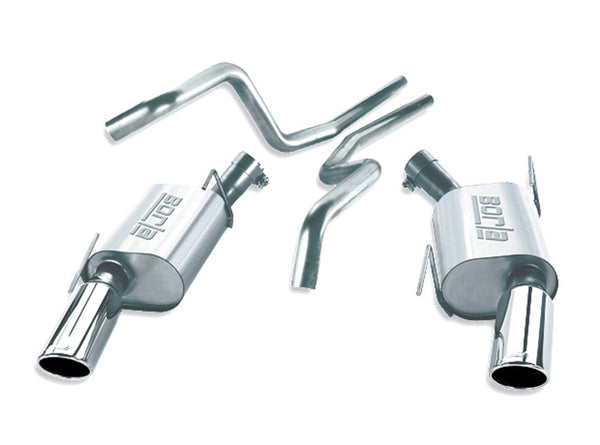 Borla Cat-Back Exhaust System - EC-Type - S-Type — Rear — 2005-2009 Ford Mustang