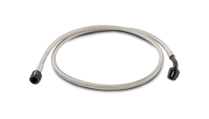 Vibrant Performance - 10274- Pre-Assembled Hose Assemblies, AN Hose Size: -3, Hose Length: 36 in, Hose End Style: Straight / 90 Degrees
