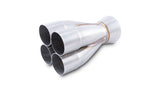 Vibrant Performance - 10321 - 4-1 Merge Collector, 2.375 in. Inlet I.D.; Merge O.D. - 3.50 in.; Outlet O.D. - 4.00 in.