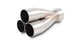 Vibrant Performance - 10334 - 3-1 Merge Collector, 1.75 in. Inlet I.D.; Merge O.D. - 2.00 in.; Outlet O.D. - 2.50 in.