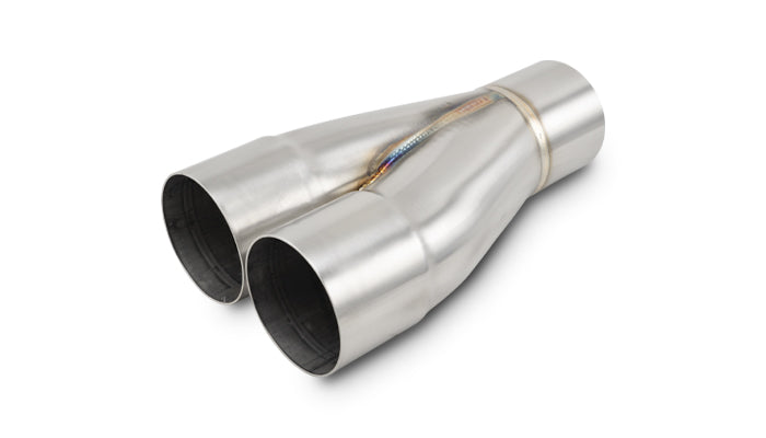 Vibrant Performance - 10357 - 2-1 Merge Collector, 2.5 in. Inlet I.D. x 2.5 in. Outlet O.D., 8.50 in. Overall Length