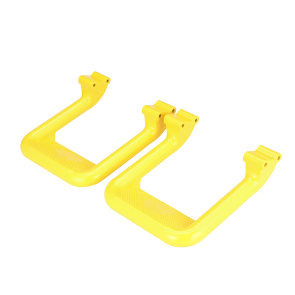 Carr Hoop II Side Step — XP7 Safety Yellow, Pair — for select Chevrolet and GMC trucks (103337)