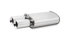 Vibrant Performance - 1040 - STREETPOWER Oval Muffler w/ Dual 3.5 in. Round Tips (2.5 in. inlet)