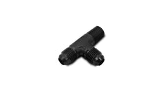 Vibrant Performance - 10473 - Male Flare Tee with Pipe On Run Adapter Fitting - Size: -8AN x 3/8 in. NPT
