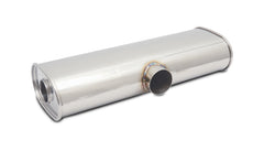 Vibrant Performance - 10635 - Transverse Oval Universal Muffler, 3.50 in. Single I.D. x 3.00 in. Dual I.D.
