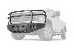 Warn Ascent HD Front Bumper with Full Grille Guard for 2020-2023 Chevrolet Silverado 2500/3500 HD