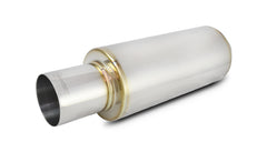Vibrant Performance - 1091 - TPV Universal Muffler, 4 in. Round Straight Cut Tip (4 in. inlet - 23 in. long)